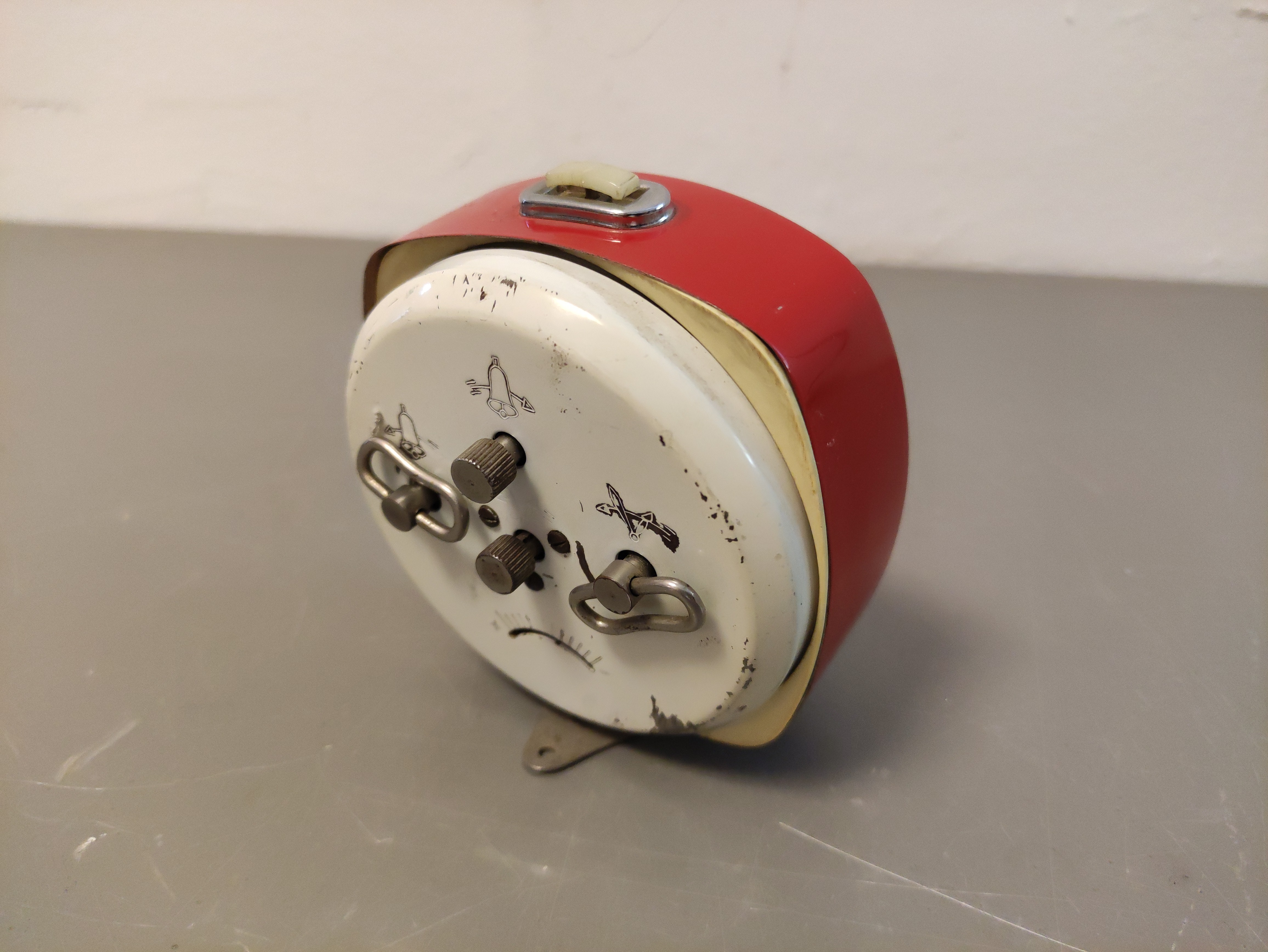 reloj despertador sobremesa metal crist 10.5x9.5x5.5 1u